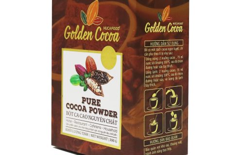 Bột Cacao Nguyên Chất 100% – Hộp 300Gr – HUCAFOOD